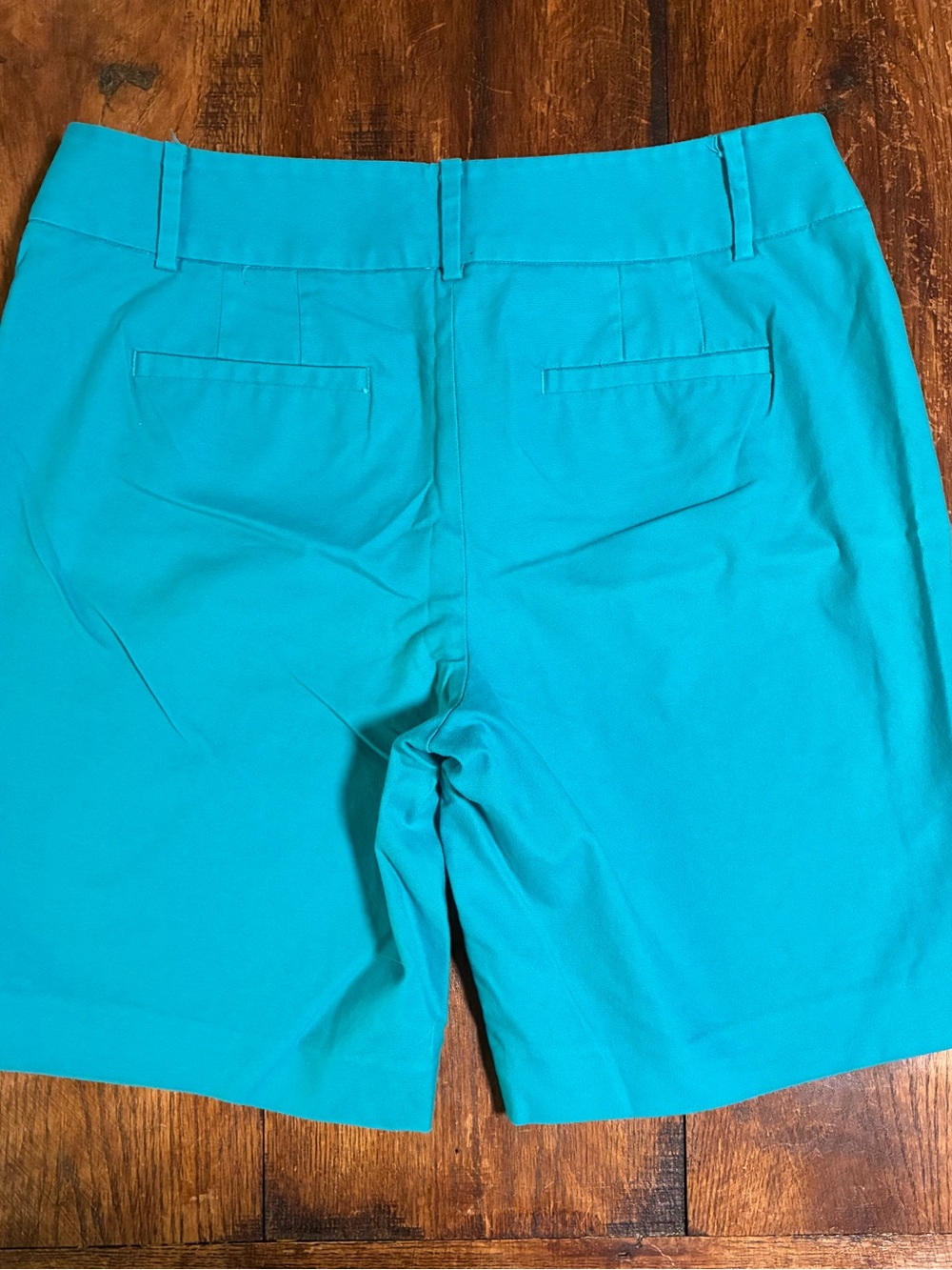 LOFT Teal Bermuda Shorts - Picture 2 of 6